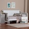 Baxton Studio Lucera Bobbin Expandable Daybed, White 263-14377-ZORO - alternate 2