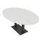 Skutchi Designs Oval Conference Table With Power Unit, 48 in W, 84 in L, White HAR-OVL-48X84-DOU.BK-WA7976-NA - alternate 1