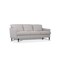 Homeroots 83" Pearl Leather Sofa With Black Legs 491280 - alternate 1