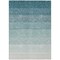 Homeroots 3' X 5' Teal Blue And Ivory Ombre Washable Indoor Outdoor Area Rug 595835 - alternate 6