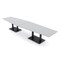 Skutchi Designs Hexagon Conference Table With Power, 48 in W, 168 in L, Grey HAR-HEX.IR-48X168-DOU.BK-U779-NA - alternate 1