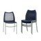 Flash Furniture HERCULES Navy Stack Chair with Air-Vent Back, Non-Sled Base and Gray Powder Coated Metal Frame, 5PK 5-RUT-NC498-NV-GG - alternate 1