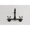 Kingston Brass Two-Handle Wall Mount Bridge Kitchen Faucet, Matte Black KS2440AX - alternate 2