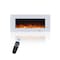 Edendirect 50-in W White Wall mount LED Flat wall Electric Fireplace with Remote Control Included ZR-WM50-WH - alternate 1