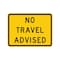 Sign Solutions Usa Traffic Sign, 24 in Width, Aluminum Sign, Horizontal Rectangle DUS12DFY2418W70-4 - alternate 1