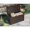 Suncast 46 in. W X 24 in. D Brown Plastic Deck Box with Seat 73 gal DBW7500 - alternate 3