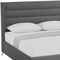 Homeroots Gray Linen Upholstered Queen Bed Frame 544819 - alternate 5