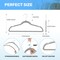 Simple Deluxe Velvet Hangers, Space Saving Heavy Duty Clothes Hangers, Grey, 30PK HKHANGVELVET30GRY - alternate 3