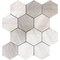Apollo Tile Beige 11x12 Wooden Grey Marble Polished, Floor and Wall Mosaic Tile 4.66 sqft/case, 5PK APLSV88G18A - alternate 7