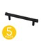Sapphire Eclipse Series 3-3/4 in. 96 mm Center-to-Center Modern Black Cabinet Hardware Handle/Pull, 5PK SP-2214-96-BK-5 - alternate 1