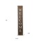 Homeroots 5ft Rustic Espresso Brown And White Front Porch Welcome Sign 384913 - alternate 2