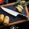 Think Outside The Plate 8'' Chef Knife with Wood Box, Stainless Steel Blade, Black TOTP-CK-1B - alternate 5