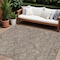 Homeroots 8' X 10' Brown And Beige Floral Washable Indoor Outdoor Area Rug 594614 - alternate 1