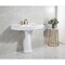 Kingston Brass 35" Ceramic Pedestal Sink, 8-Inch, 3-Hole, Glossy White VPB3538 - alternate 4
