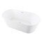 Kingston Brass 67" Acrylic Oval Double Ended Freestanding Tub with Drain, Glossy White VTOV673223 - alternate 1