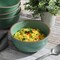 Gibson Home Rockabye 4 Piece 6.1 Inch Melamine Cereal Bowl Set in Matte Green 136603.04 - alternate 3