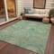 Homeroots 3' X 5' Sage And Gold Medallion Washable Indoor Outdoor Area Rug 616574 - alternate 4