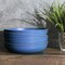 Gibson Home Rockabye 4 Piece 8.5 Inch Melamine Dinner Bowl Set In Blue 136608.04 - alternate 2