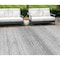 Homeroots 9' X 12' Gray And Silver Striped Washable Indoor Outdoor Area Rug 589684 - alternate 1
