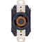 Leviton 30A 125V/250V Black Industrial Grade L14-30R Locking Outlet Receptacle 065-2710 - alternate 1