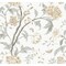 York Wallcoverings Teahouse Floral Neutral Wallpaper BL1783 - alternate 1