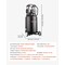 Vevor 20-Gallon Air Compressor 2HP 4.5 SCFM at 90PSI Max 125PSI Oil-Free Tank 1500D-221BS/125-10A68L - alternate 4