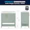 Flash Furniture Vega 36in. Vanity w/Sink, Cabinet w/Gold Hardware, Open Shelf & 3 Drawers, Marble Counter, Sage/Wht FS-VEGA36-KD-SG-HDGLD-GG - alternate 3