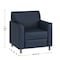 Flash Furniture HERCULES Diplomat Navy LeatherSoft Chair with Clean Line-Stitched Frame and Chrome Legs BT-827-1-NVY-CHR-GG - alternate 4