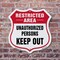Signmission Restricted Area Shield Sign Unauthorized, 6 Inch X 6 Inch, Plastic Sign SHI-P-6-457 - alternate 5