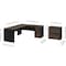 Bestar Connexion L-Shaped Workstation with Lateral File, Antigua/Black 93883-000052 - alternate 2