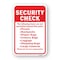 Signmission Security Check The Following Items Are Not Permitt Aluminum, 18" H, A-1824-24747 A-1824-24747 - alternate 1