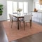 Homeroots 3' X 5' Copper And Ivory Geometric Washable Indoor Outdoor Area Rug 602353 - alternate 4