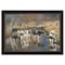 Homeroots Fall Reflections Holsteins in River Black Framed Print Wall Art 415328 - alternate 1