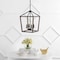 Jonathan Y Oria 13" 4-Light Iron Farmhouse Industrial Lantern LED Pendant, Oil Rubbed Bronze/Faux Wood JYL1322A - alternate 3