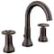 Delta Trinsic: Two Handle Widespread Bathroom Faucet 3558-RBMPU-DST - alternate 1