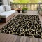 Homeroots 3' X 5' Black And Gold Geometric Washable Indoor Outdoor Area Rug 599178 - alternate 3