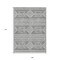 Homeroots 9' X 12' Gray And Ivory Southwestern Washable Indoor Outdoor Area Rug 593688 - alternate 4