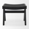 Homeroots 22in Black Solid Wood Bench 732380 - alternate 1
