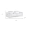 Homeroots 107in White and Silver Italian Leather Power Reclining Loveseat With Storage 720575 - alternate 4