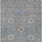 Homeroots 5' X 8' Denim Blue Ivory And Coral Floral Washable Indoor Outdoor Area Rug 604768 - alternate 5