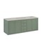 James Martin Vanities Chicago 72" Double Vanity, Smokey Celadon, w/ 3 CM Siberian Silestone Top 503-V72-SC-3SFR - alternate 5