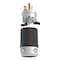 Leviton Straight Blade Plug, 20 A, Black; White 5466E - alternate 1