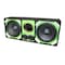 Deejay Led Loaded Box w/Two Despacito Heavy Duty 12-in Woofers One Horn and w/Two Bullet Tweeters GREEN TBH12GREEN - alternate 1