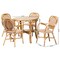 Bali & Pari Mattie Natural Rattan Bistro Dining Set, Beige 269-14768-14772-ZORO - alternate 4