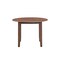 Homeroots 42" Brown Wood Round Top Dining Table 630375 - alternate 1