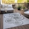 Homeroots 3' X 5' Gray and Black Faux Bois Washable Non Skid Indoor Outdoor Area Rug 564413 - alternate 4