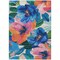 Homeroots 5' X 8' Navy Blue And Sky Blue Floral Washable Indoor Outdoor Area Rug 611072 - alternate 4