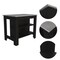 Homeroots Black and Ivory 41in Kitchen Island With Storage 477868 - alternate 3