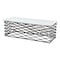 Homeroots 50" White and Antiqued Bronze Genuine Marble and Aluminum Abstract Coffee Table 565062 - alternate 2
