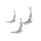 Homeroots Set of Three Silver Resin Diving Man Hanging Dimensional Sculpture, 3PK 332360 - alternate 1